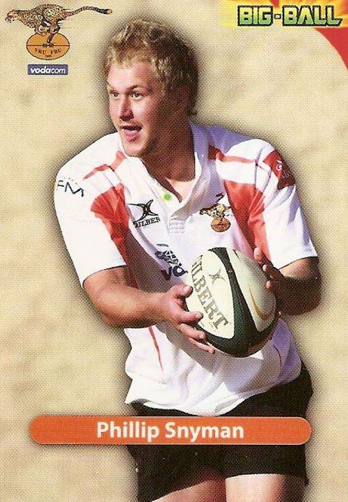 BIG BALL 2010 RUGBY COLLECTION - PHILLIP SNYMAN BASE CARD CH27