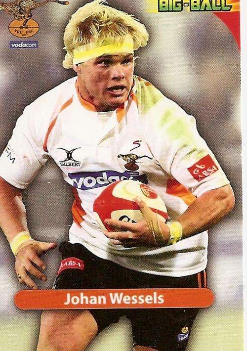 BIG BALL 2010 RUGBY COLLECTION - JOHAN WESSELS BASE CARD CH17