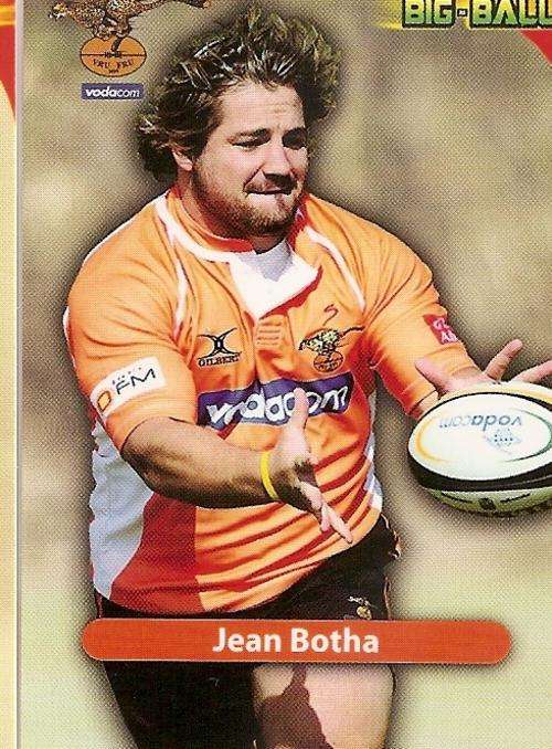 BIG BALL 2010 RUGBY COLLECTION - JEAN BOTHA BASE CARD CH16