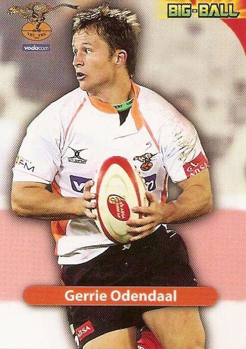 BIG BALL 2010 RUGBY COLLECTION - GERRIE ODENDAAL BASE CARD CH11