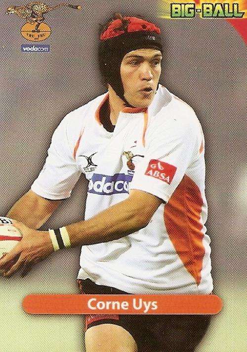 BIG BALL 2010 RUGBY COLLECTION - CORNE UYS BASE CARD CH07