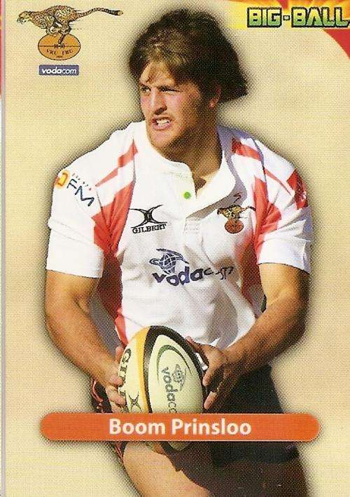 BIG BALL 2010 RUGBY COLLECTION - BOOM PRINSLOO BASE CARD CH05
