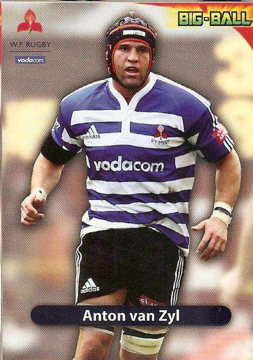 BIG BALL 2010 RUGBY COLLECTION - ANTON VAN ZYL BASE CARD WP03