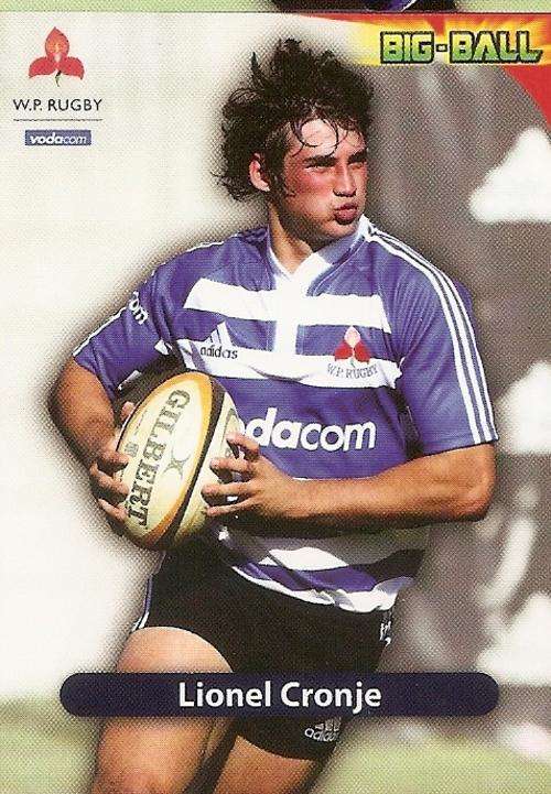 BIG BALL 2010 RUGBY COLLECTION - LIONEL CRONJE BASE CARD WP25