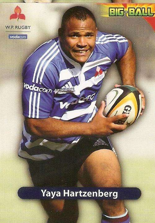 BIG BALL 2010 RUGBY COLLECTION - YAYA HARTZENBERG BASE CARD WP40