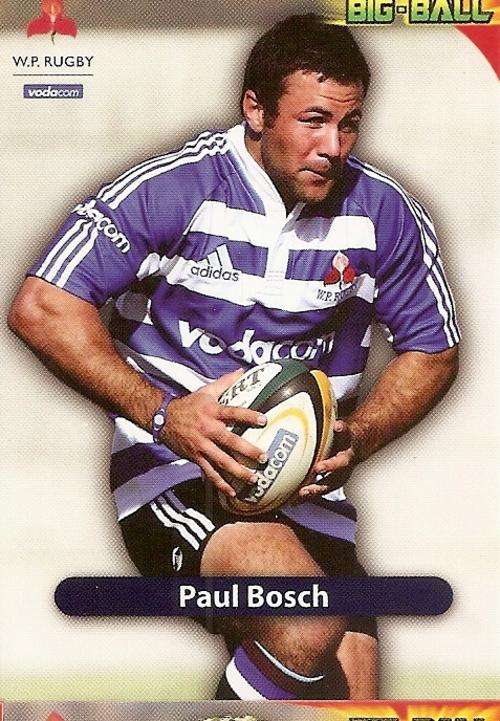 BIG BALL 2010 RUGBY COLLECTION - PAUL BOSCH BASE CARD WP29