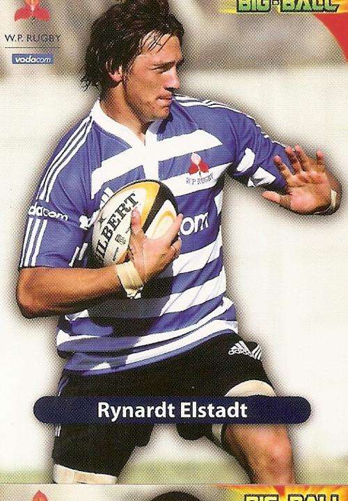BIG BALL 2010 RUGBY COLLECTION - RYNARDT ELSTADT BASE CARD WP33