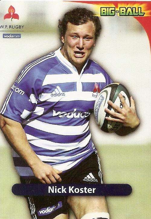 BIG BALL 2010 RUGBY COLLECTION - NICK KOSTER BASE CARD WP28