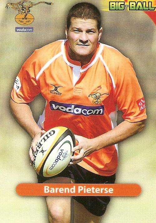 BIG BALL 2010 RUGBY COLLECTION - BAREND PIETERSE BASE CARD CH03