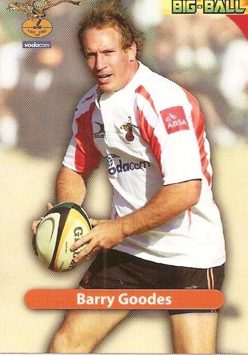 BARRY GOODES - BIG BALL 2010 RUGBY COLLECTION -  BASE TRADING CARD CH04