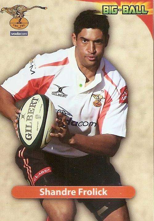 BIG BALL 2010 RUGBY COLLECTION - SHANDRE FROLICK BASE CARD CH30