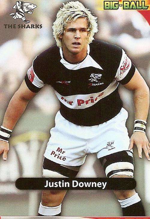 BIG BALL 2010 RUGBY COLLECTION - JUSTIN DOWNEY BASE CARD TS13