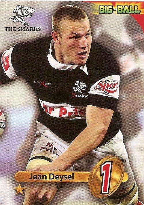 BIG BALL 2010 RUGBY COLLECTION - JEAN DEYSEL BASE CARD TS10