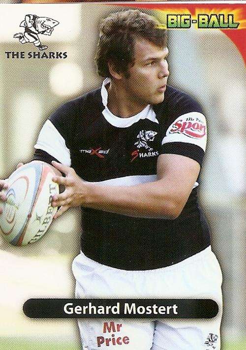 BIG BALL 2010 RUGBY COLLECTION - GERHARD MOSTERT BASE CARD TS07