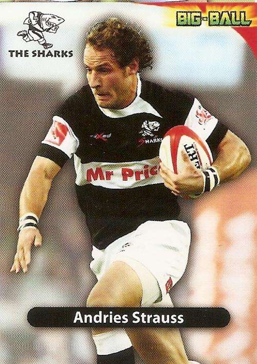 BIG BALL 2010 RUGBY COLLECTION - ANDRIES STRAUSS BASE CARD TS03