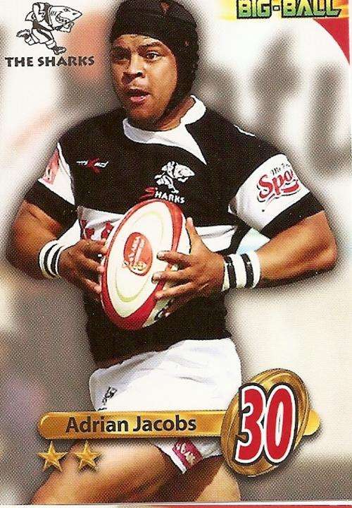 BIG BALL 2010 RUGBY COLLECTION - ADRIAN JACOBS BASE CARD TS01