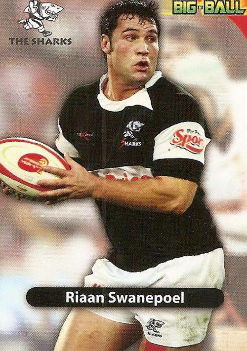 BIG BALL 2010 RUGBY COLLECTION - RIAAN SWANEPOEL BASE CARD TS23