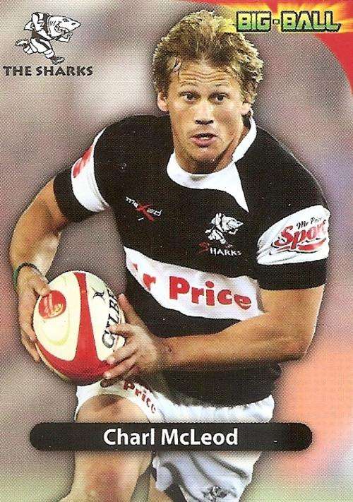 BIG BALL 2010 RUGBY COLLECTION - CHARL MCLEOD BASE CARD TS05