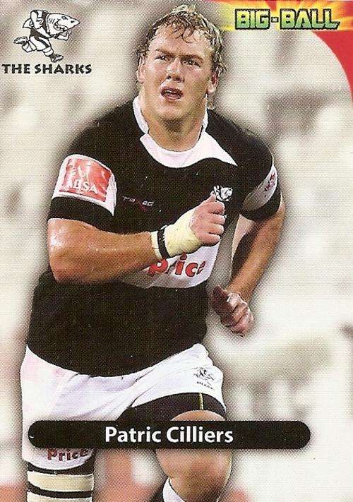 BIG BALL 2010 RUGBY COLLECTION - PATRIC CILLIERS BASE CARD TS21