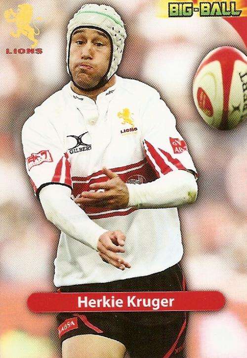 BIG BALL 2010 RUGBY COLLECTION - HERKIE KRUGER BASE CARD GL17