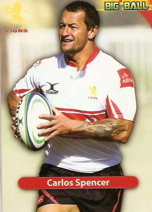 BIG BALL 2010 RUGBY COLLECTION - CARLOS SPENCER BASE CARD GL04