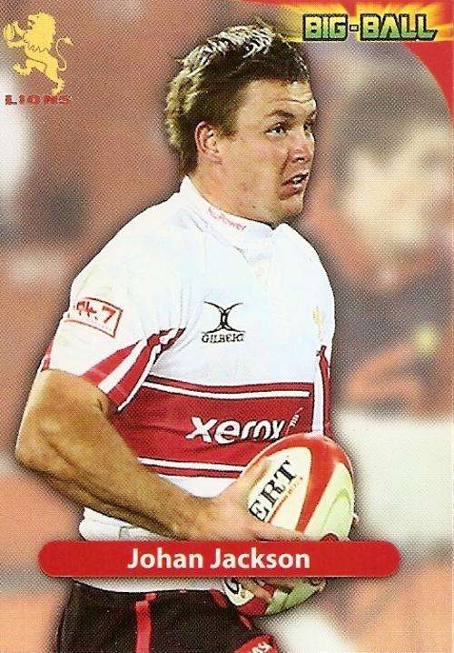 BIG BALL 2010 RUGBY COLLECTION - JOHAN JACKSON BASE CARD GL22