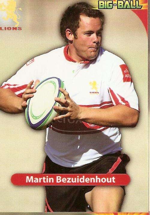 BIG BALL 2010 RUGBY COLLECTION - MARTIN BEZUIDENHOUT BASE CARD GL29