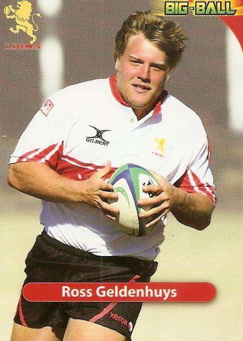 BIG BALL 2010 RUGBY COLLECTION - ROSS GELDENHUYS BASE TRADING CARD GL32