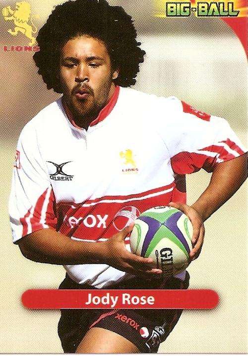 BIG BALL 2010 RUGBY COLLECTION - JODY ROSE BASE CARD GL21