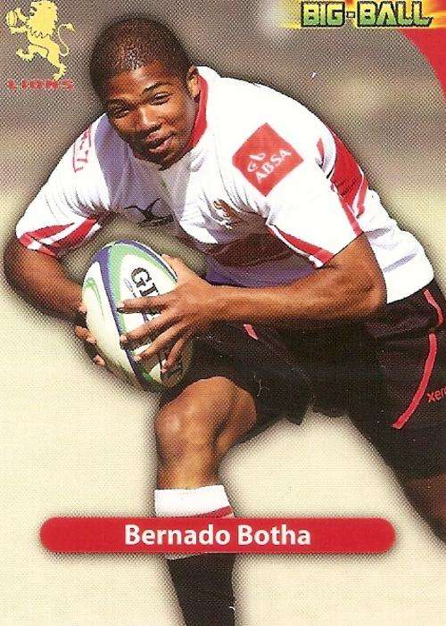 BIG BALL 2010 RUGBY COLLECTION - BERNARDO BOTHA BASE CARD GL02