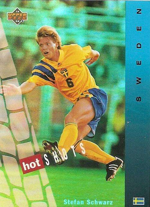 WORLD CUP 1994 USA - STEFAN SCHARTZ "HOT SHOTS" HS3 CARD - Eng/Span