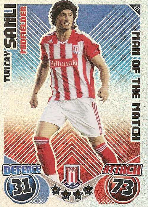 MATCH ATTAX 2010/11 - TUCAY SANLI M/MATCH CARD