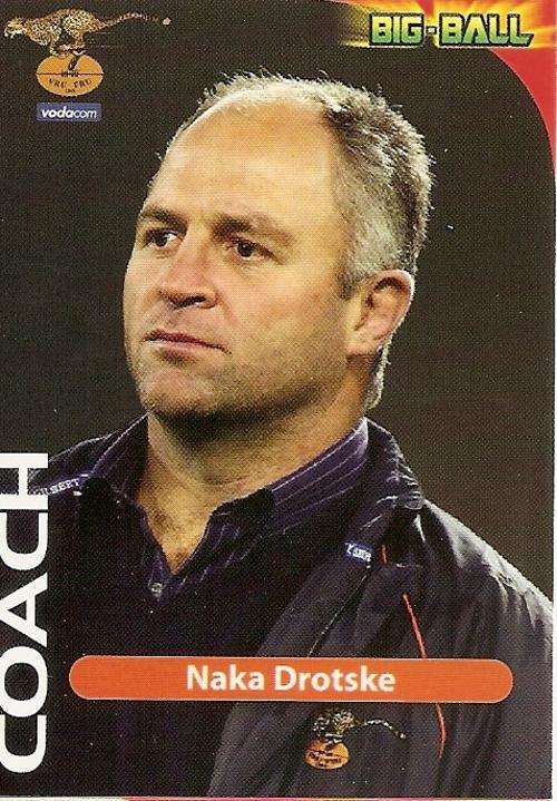 2010 BIG BALL RUGBY COLLECTION - NAKA DROTSKE COACH TRADING CARD CH37
