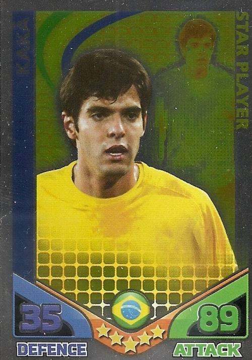 MATCH ATTAX WORLD CUP 2010 - KAKA STAR PLAYER - UK EDITION