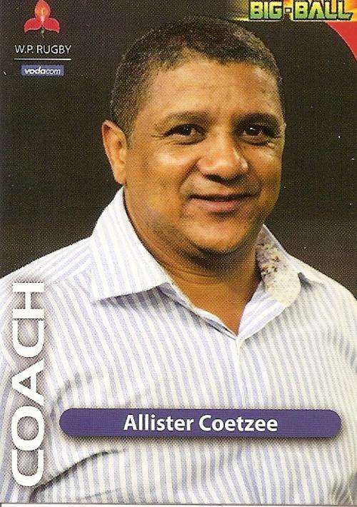 2010 BIG BALL RUGBY COLLECTION - ALLISTAR COETZEE COACH TRADING CARD WP41