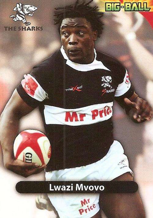 2010 BIG BALL RUGBY COLLECTION - LWASI MVOVO BASE TRADING CARD TS17