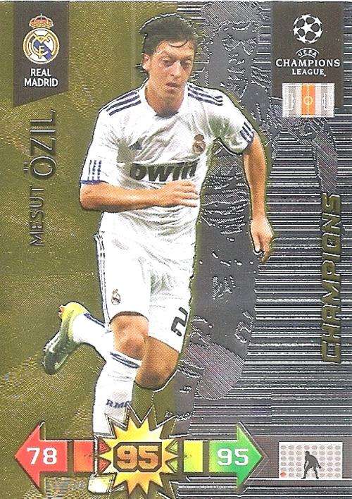 MESUT OZIL - CHAMPIONS LEAGUE 2010/2011 - GOLD "CHAMPION" TRADING CARD