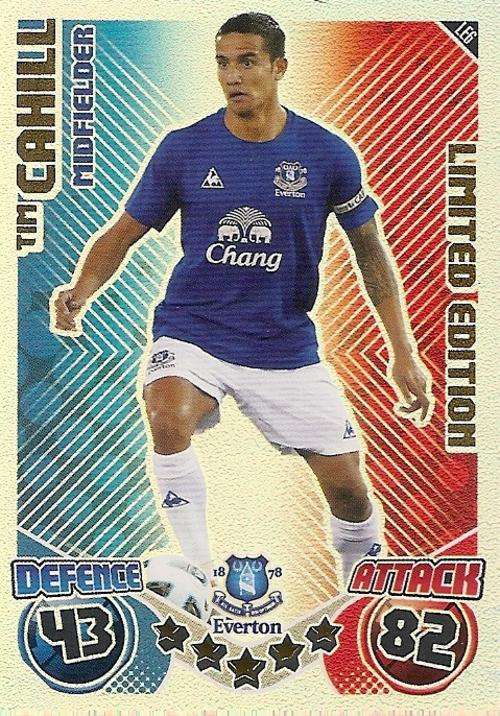 MATCH ATTAX 2010/11 - TIM CAHILL LIMITED EDITION CARD