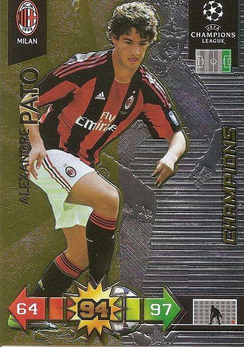 ALEXANDRE PATO - CHAMPIONS LEAGUE 2010/2011 - GOLD "CHAMPION" TRADING CARD