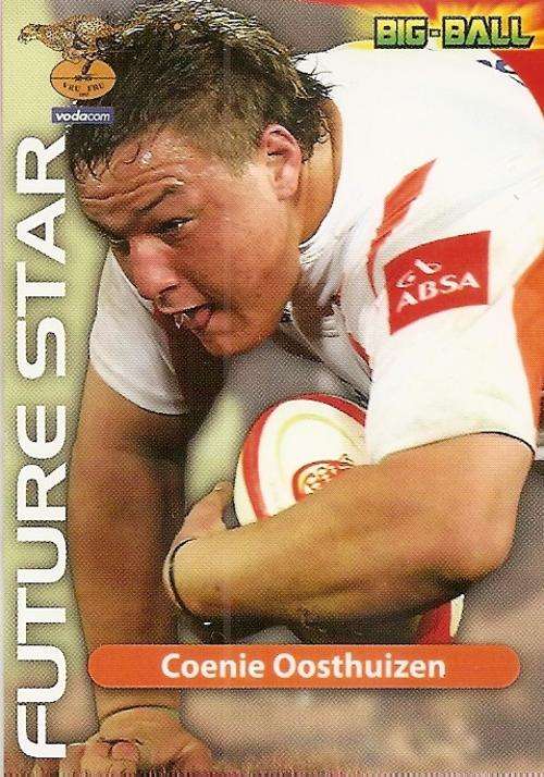 2010 BIG BALL RUGBY COLLECTION - COENIE OOSTHUIZEN FUTURE STAR CARD FS01