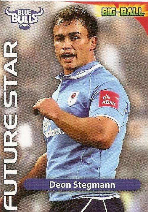 2010 BIG BALL RUGBY COLLECTION - DEON STEGMANN FUTURE STAR CARD FS02