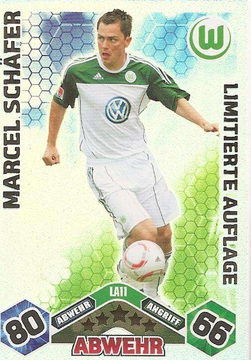 MATCH ATTAX 2010/11 BUNDESLIGA - MARCEL SHAFER LIMITED EDITION CARD