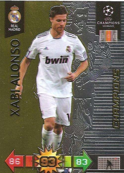 XABI ALONSO - CHAMPIONS LEAGUE 2010/2011 - GOLD "CHAMPION" TRADING CARD