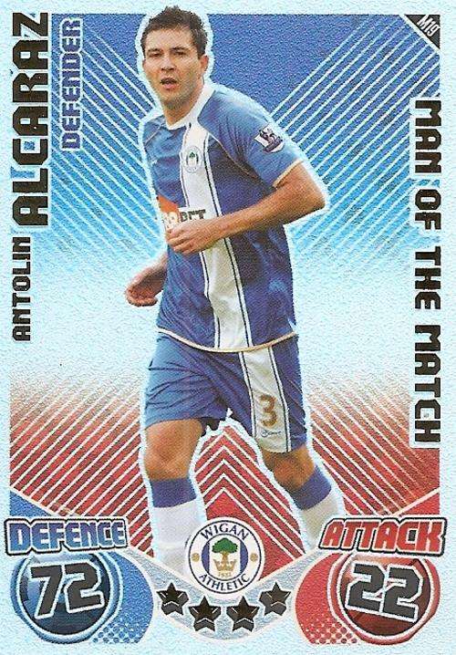 MATCH ATTAX EXTRA 2010/11 - ANTOLIN ALCARAZ M/MATCH CARD