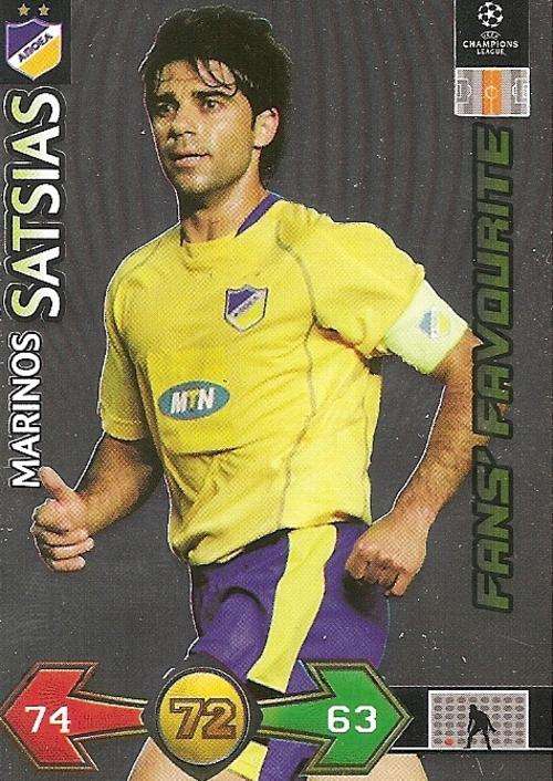 CHAMPIONS LEAGUE S/STRIKES UPDATES 2009/10 - MARINOS SATSIAS FANS FAVOURITE CARD