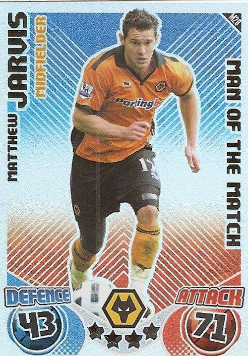 MATCH ATTAX EXTRA 2010/11 - MATTHEW JARVIS M/MATCH CARD