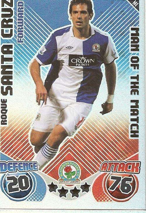 MATCH ATTAX EXTRA 2010/11 - ROQUE SANTA CRUZ M/MATCH CARD