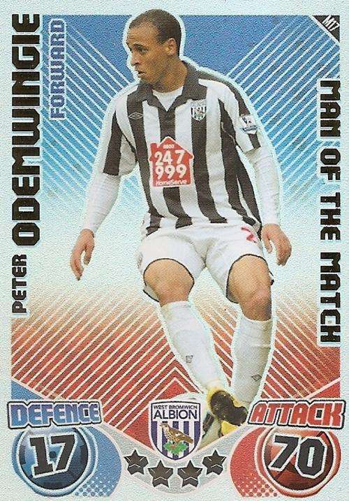 MATCH ATTAX EXTRA 2010/11 - PETER ODEMWINGIE M/MATCH CARD
