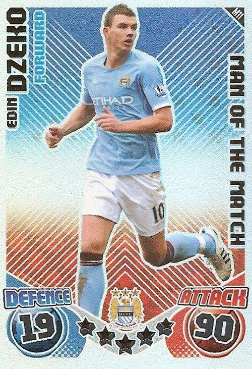 MATCH ATTAX EXTRA 2010/11 - EDIN DZEKO M/MATCH CARD