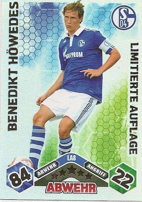 MATCH ATTAX 2010/11 BUNDESLIGA - BENEDIKT HOWEDES "RARE" LIMITED EDITION CARD